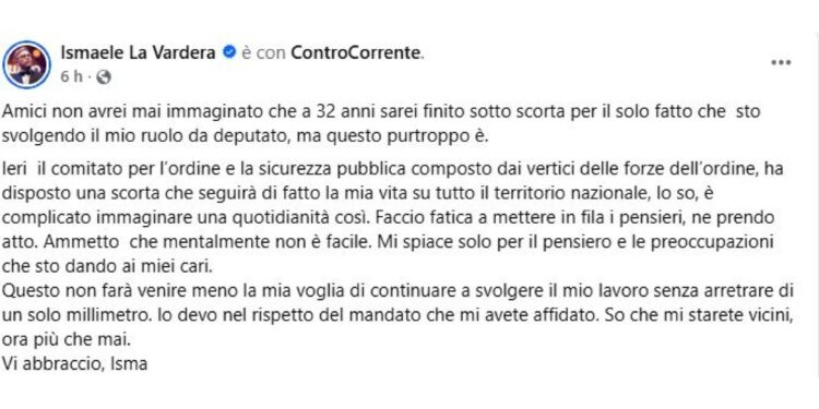 'Continuo a lavorare senza arretrare di un solo millimetro'