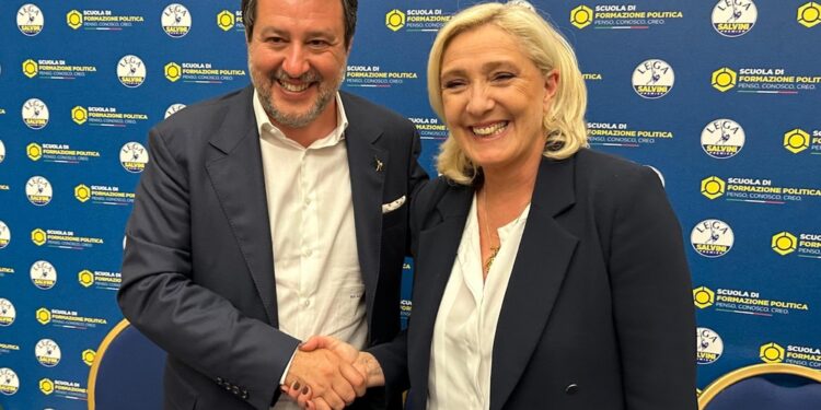 "Marine Le Pen e Jordan Bardella avanti a tutta forza"