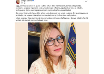 "Per loro la giustizia va benissimo