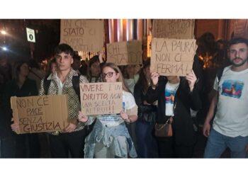 Manifestazione di Cgil-Cisl- Uil e Acli dopo omicidio Taormina