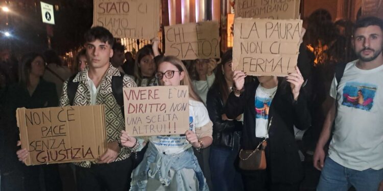 Manifestazione di Cgil-Cisl- Uil e Acli dopo omicidio Taormina
