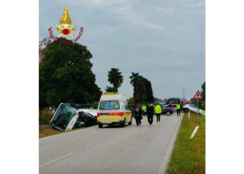 L'incidente stamani a Oderzo