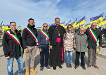 Fiordelmondo (Jesi) in missione sfiorata da raid russo a Leopoli