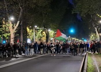 Alcune migliaia di persone si sono unite alla manifestazione