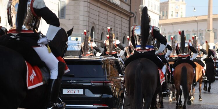 Il centro blindato per la visita del pontefice al Quirinale