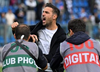 La gioia di Cesc Fabregas dopo il successo contro la Juventus (foto Roberto Colombo)