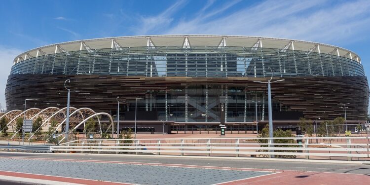 Lo stadio di Perth, che dovrebbe ospitare Milan-Como