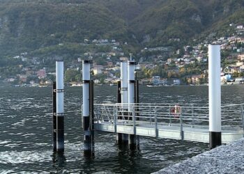 chiusura del pontile di Torno