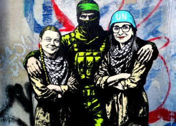 Opera di aleXandro Palombo per la mobilitazione pro Pal