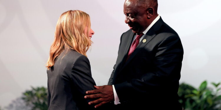 A Johannesburg Meloni interviene alle due sessioni del summit