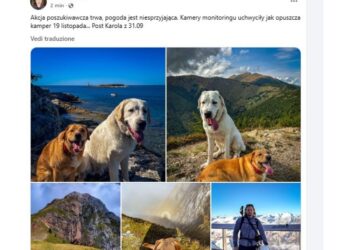 Messaggio sui social da parte della sorella