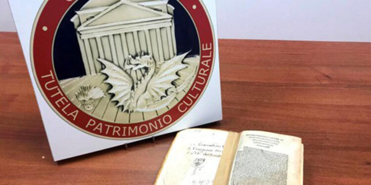 All'Ambasciata croata tornato un volume del 1700
