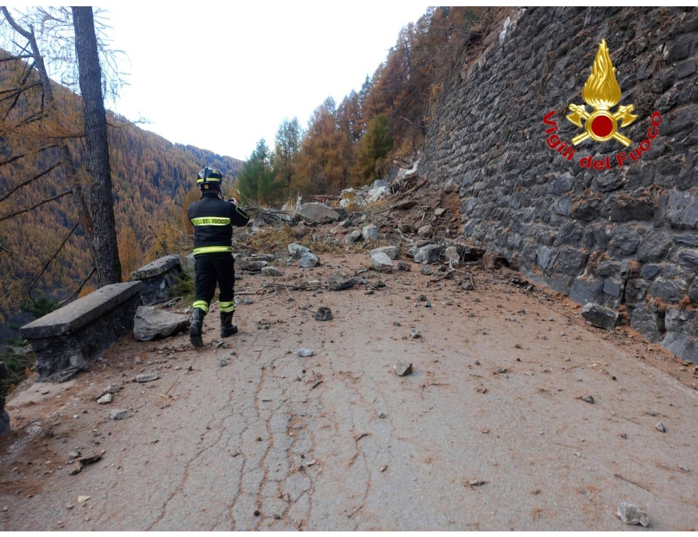 Frana in provincia di Sondrio, isolate piccole frazioni