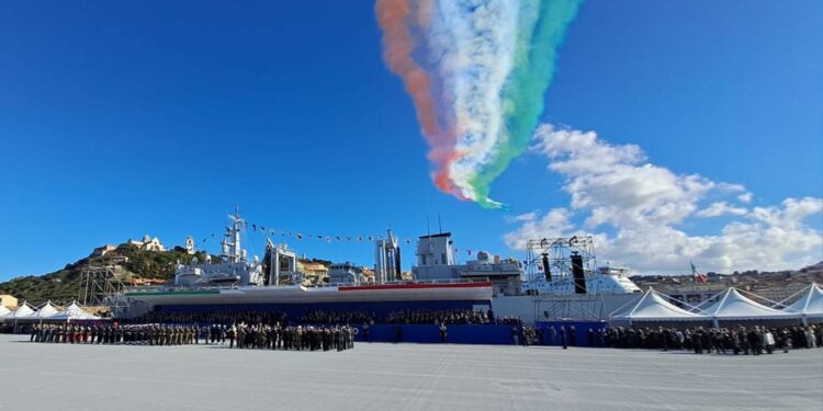 Conclusa celebrazione con il passaggio delle Frecce Tricolori