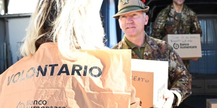 Le truppe alpine hanno offerto supporto logistico ai volontari