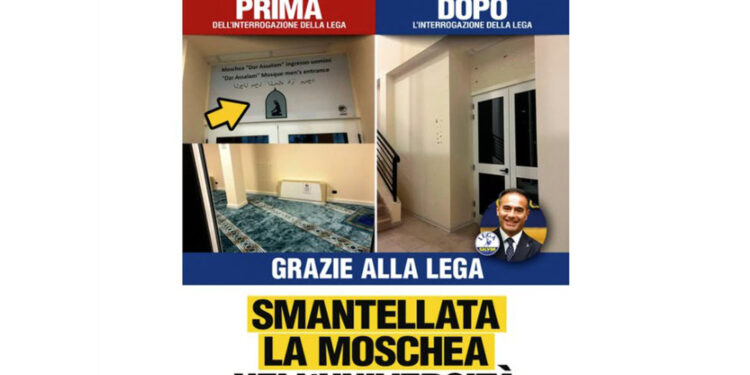 In post su Fb le foto dell'ingresso con e senza targa