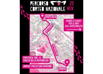 Lo slogan della manifestazione: 'Sabotiamo guerre e patriarcato"