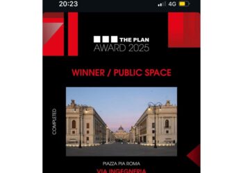 Il premio nella categoria Public Space a 'Via Ingegneria'