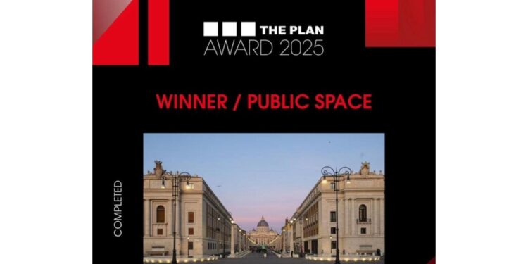 Il premio nella categoria Public Space a 'Via Ingegneria'