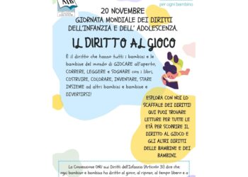 Dedicata al diritto al gioco sancito dall'art 31 Convenzione Onu
