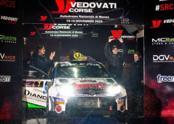 Marco Butti e Andrea Botta sul palco d'arrivo