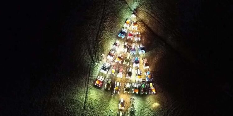 Ha illuminato la notte a Capracotta