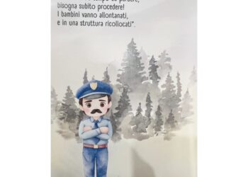 Libricino illustrato recapitato da un anonimo all'ex ristoratore che ospita Nathan