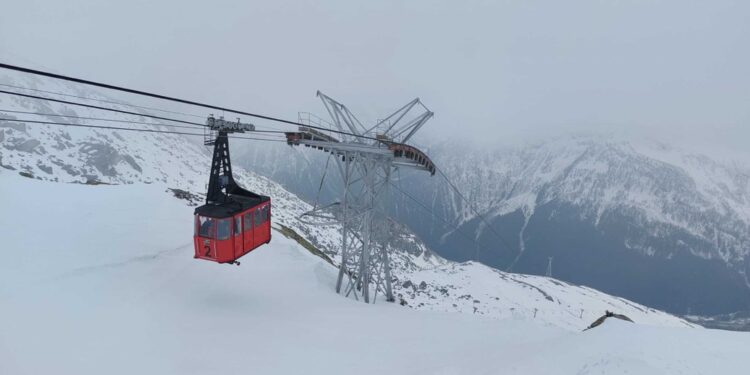 E' avvenuto alla stazione di monte a circa 2.800 metri