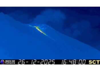 Continua attività eruttiva da diverse bocche del vulcano delle Eolie