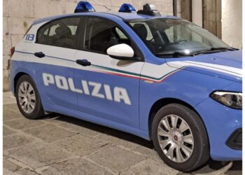 La questura di Lecce: 'Ha aggredito gli agenti e ha accusato un malore'