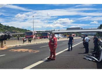 Chiuso tratto tra Magliano Sabina e Orte