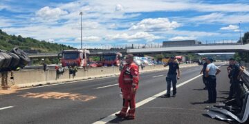 Chiuso tratto tra Magliano Sabina e Orte