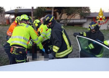 L'incidente alle ore 13 nel Vicentino