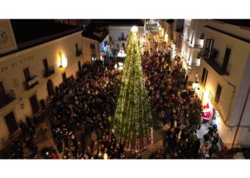 Il corteo organizzato per la vertenza di Casa Sollievo della Sofferenza