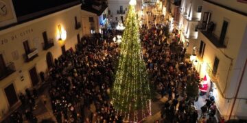 Il corteo organizzato per la vertenza di Casa Sollievo della Sofferenza