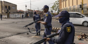 In un sobborgo a 40 chilometri da Johannesburg