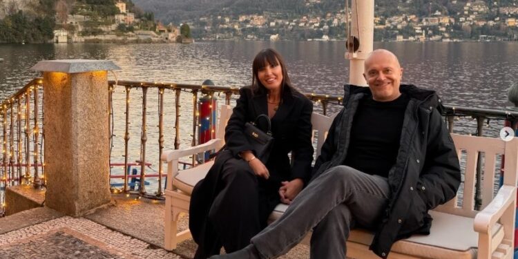 Debora e Max Pezzali a Villa d'Este (foto da Instagram)