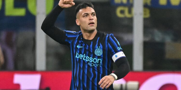Il centravanti nerazzurro Lautaro Martinez (foto Roberto Colombo)