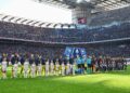 Milan e Verona schierate a San Siro (foto Roberto Colombo)