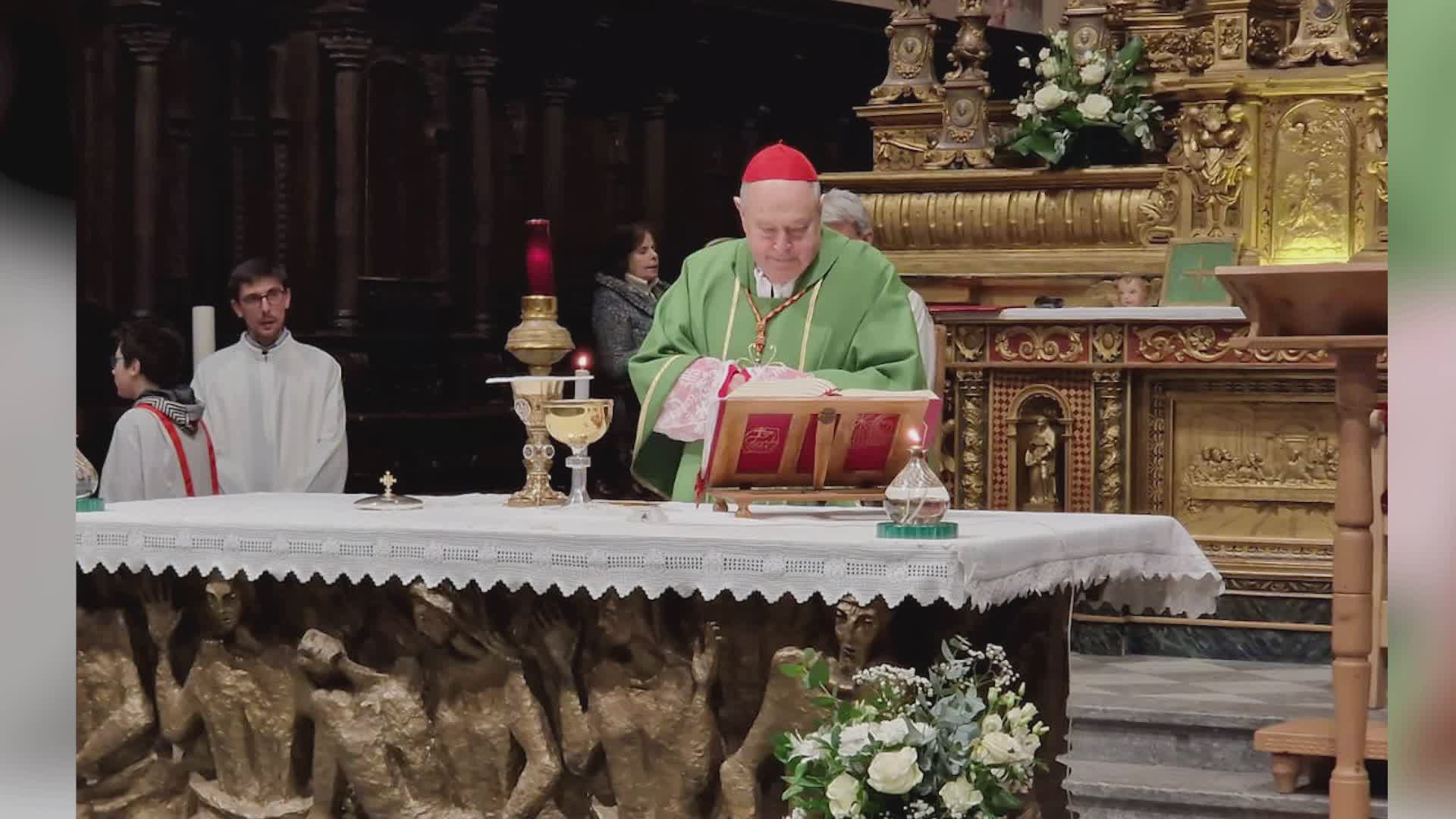 L’omelia del vescovo Cantoni in vista delle Olimpiadi Invernali e il telegramma del Papa