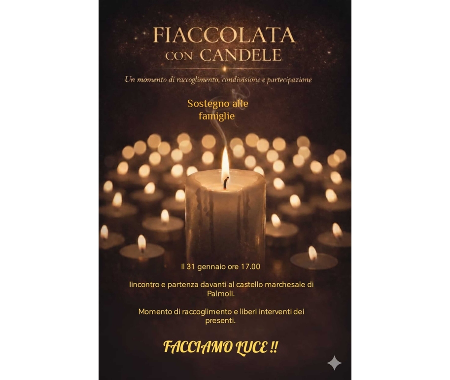 Famiglia nel bosco, fiaccolata a Palmoli per sostenere il ricongiungimento