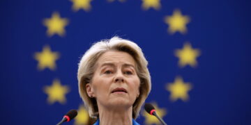 La presidente della Commissione ha lasciato Strasburgo dopo il discorso al Pe