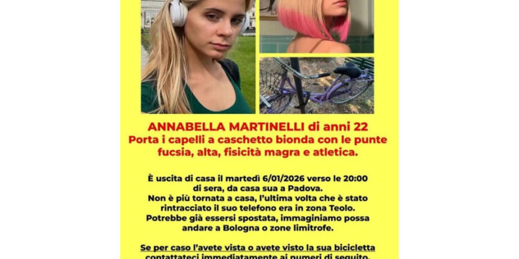 Dal 7 dicembre di Annabella non si sa più nulla