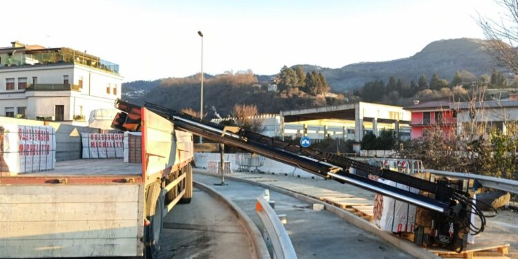 L'incidente stamani sul Ponte dei Nori