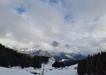 Nel capoluogo ampezzano al suolo ci sono 32 centimetri