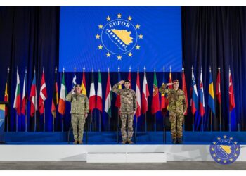 Cerimonia di avvicendamento a Sarajevo con il rumeno Barbu