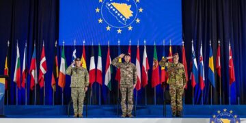 Cerimonia di avvicendamento a Sarajevo con il rumeno Barbu