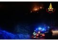 Pompieri nella zona di Lauco già da alcune ore