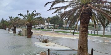 Quasi 200 millimetri di pioggia e venti che sfiorano i 100 km/h