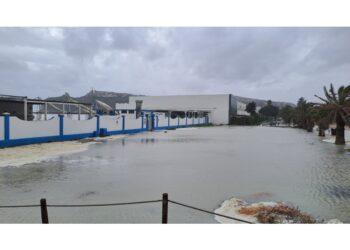 Strade allagate sul litorale di Cagliari